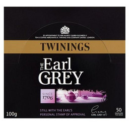 Подходящ за: Специален повод Twinings Earl Grey 50 бр. Черен чай с аромат на бергамот